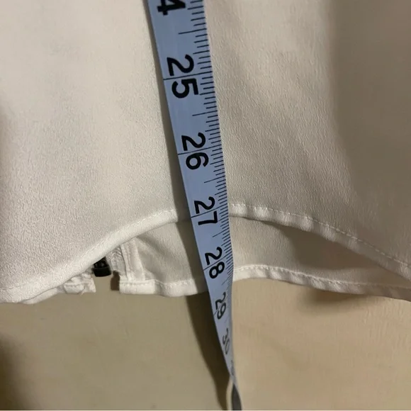 Michael Kors White Zip-Up Blouse - Picture 7 of 8